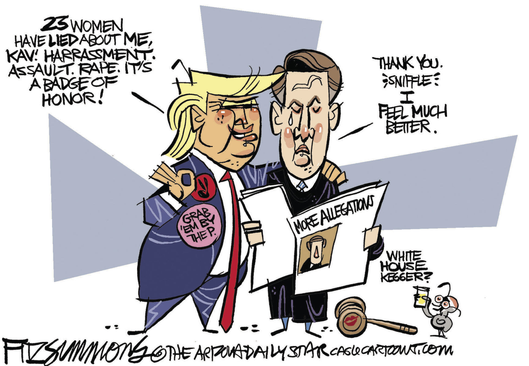 Kavanaugh's shoulder to cry on